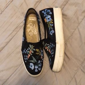 Rifle Paper Co x Keds platform slip ons